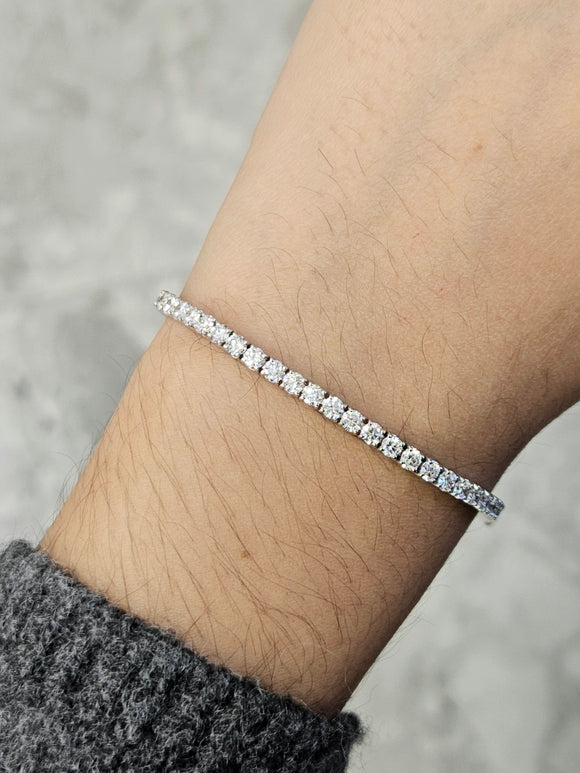 3.98 ct Lab 5.75 inches Tennis Bracelet