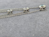 *Custom Made* Bezel set Round Lab Diamond Necklace