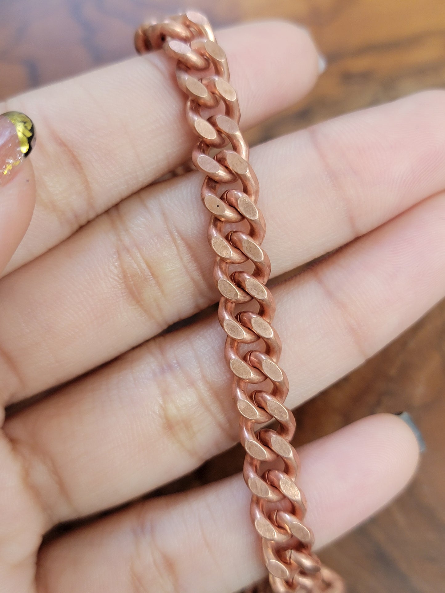 1 CT  8 INCHES Copper Cubin Chain