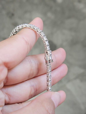 5.42 CT Lab 7 Inches Tennis Bracelet