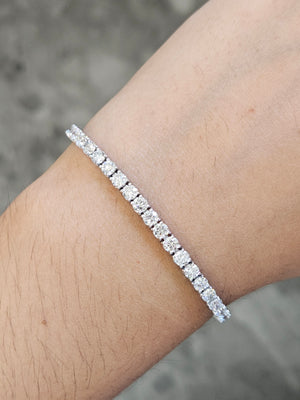 5.42 CT Lab 7 Inches Tennis Bracelet
