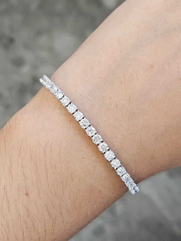 5.42 CT Lab 7 Inches Tennis Bracelet