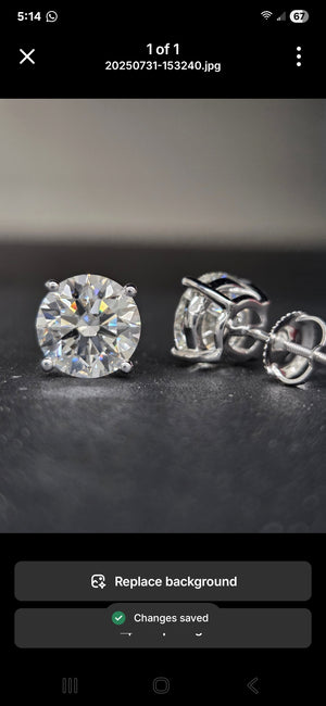 Custom* change to large pushback 5cttw studs