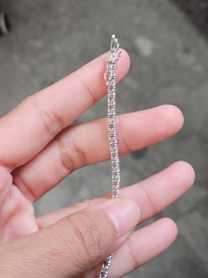 6.6 CT Lab 6.5 Inches Tennis Bracelet