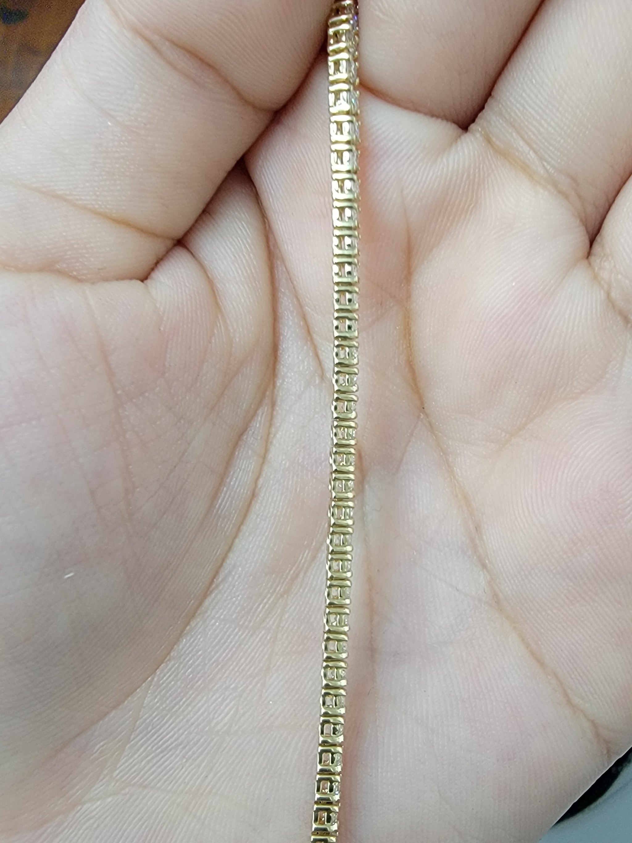 5.55 CT 16 inches Lab Tennis Necklace