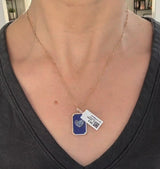 Emerald & Malachite or Sapphire & Lapis Pendant