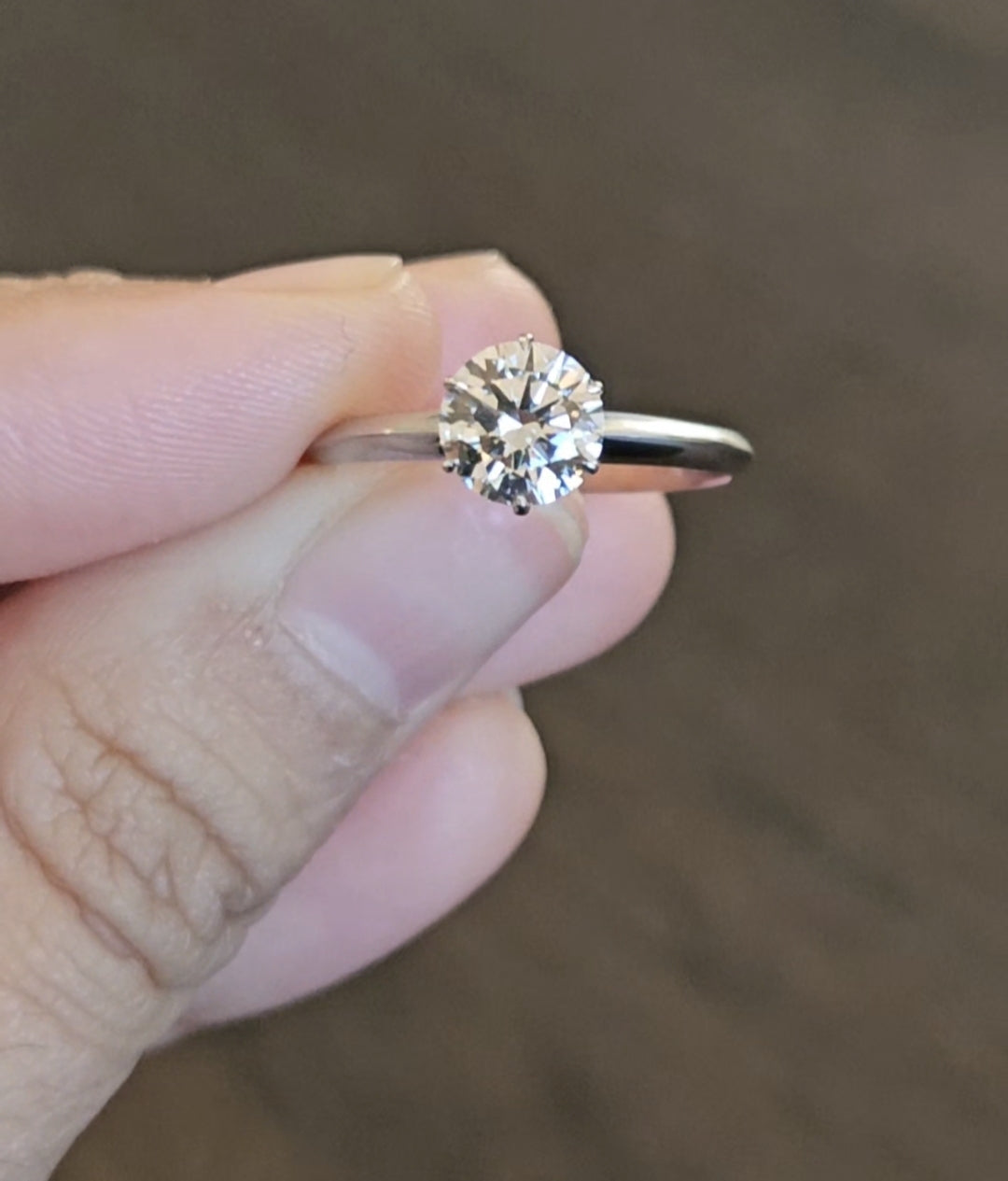 18k 1.02 CT Lab Soilataire Ring