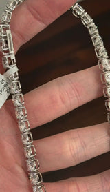 65.99ct Lab Diamond 16.5" Tennis Necklace