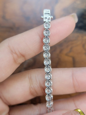 10.87 CT Lab 7.25 inches Tennis Bracelet