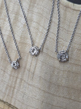 *Custom-made * 4 Prongs Lab Diamond Necklace (0.70-2.00 CT )