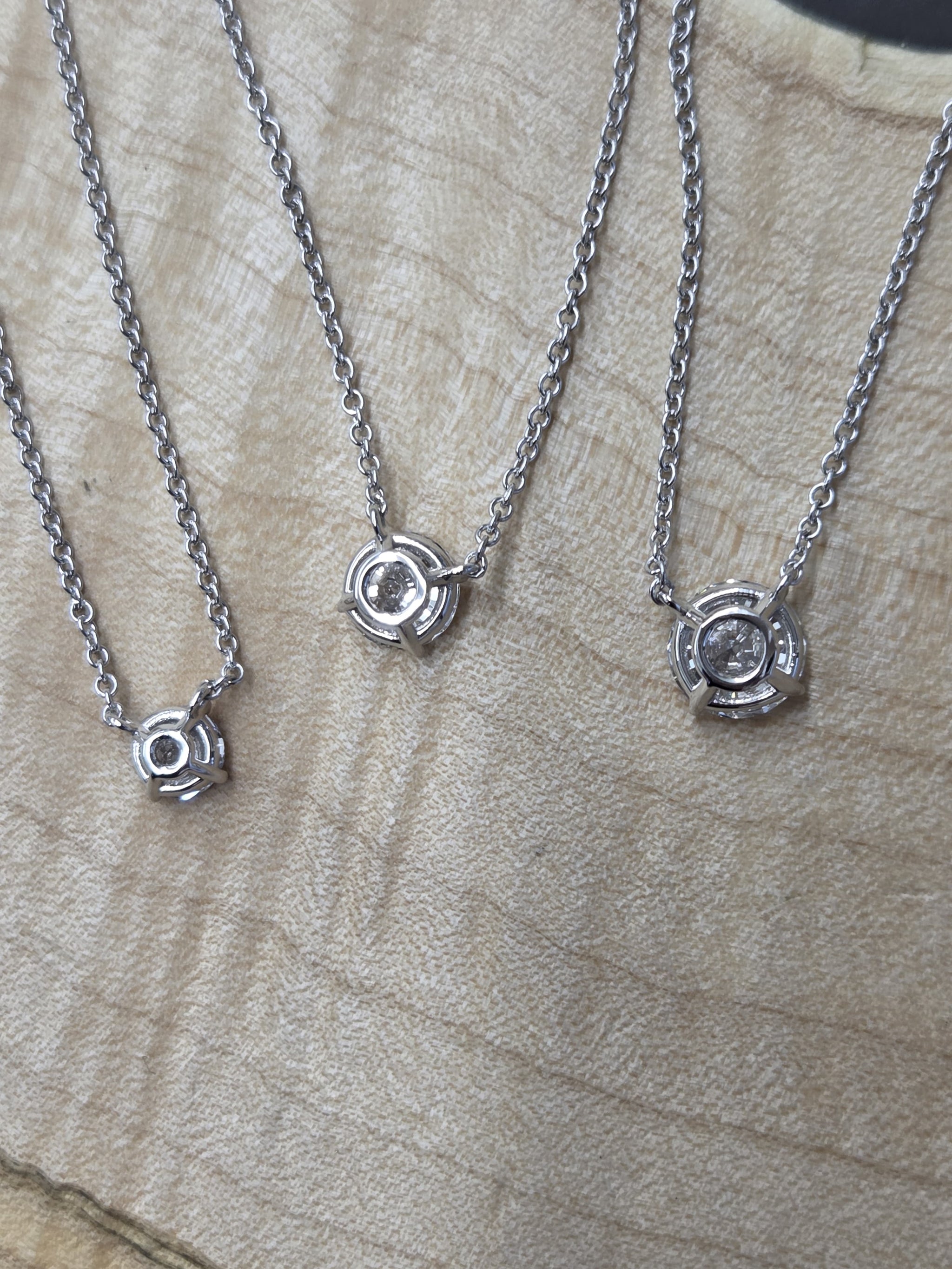 *Custom-made * 4 Prongs Lab Diamond Necklace (0.70-2.00 CT )