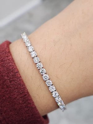 5.93 CT Lab 6.25-6.3 "  Tennis Bracelet