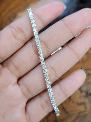 4.61 CT Lab 6.75 inches Tennis Bracelet