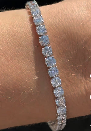 *Resize to 6.5 inches * 12.22 CT Lab Tennis Bracelet