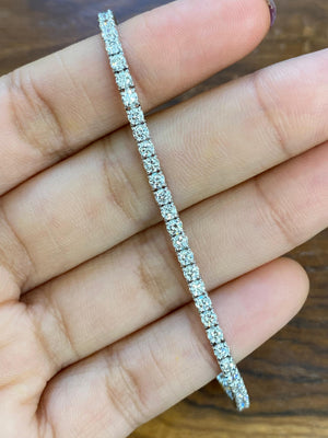 3.62 ct LAB 6.5 INCHES TENNIS BRACELET