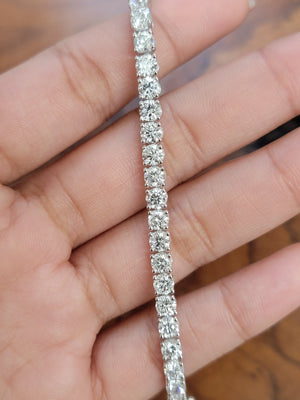 10.87 CT Lab 7.25 inches Tennis Bracelet