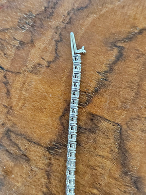 3.15 CT Lab 7 Inches Tennis Bracelet