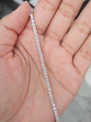 4.16 CT Lab 7 Inches Tennis Bracelet