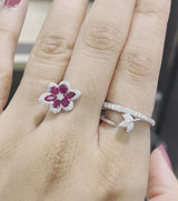 Ruby and Diamond Transforming Ring