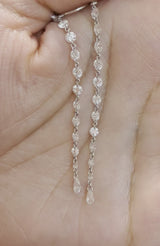 Pierced Diamond Dangle Earrings