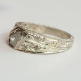 1.00ct Fancy Light Brownish Yellow Kite Shape Diamond Ring