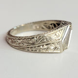 1.00ct Fancy Light Brownish Yellow Kite Shape Diamond Ring