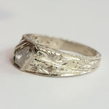 1.00ct Fancy Light Brownish Yellow Kite Shape Diamond Ring