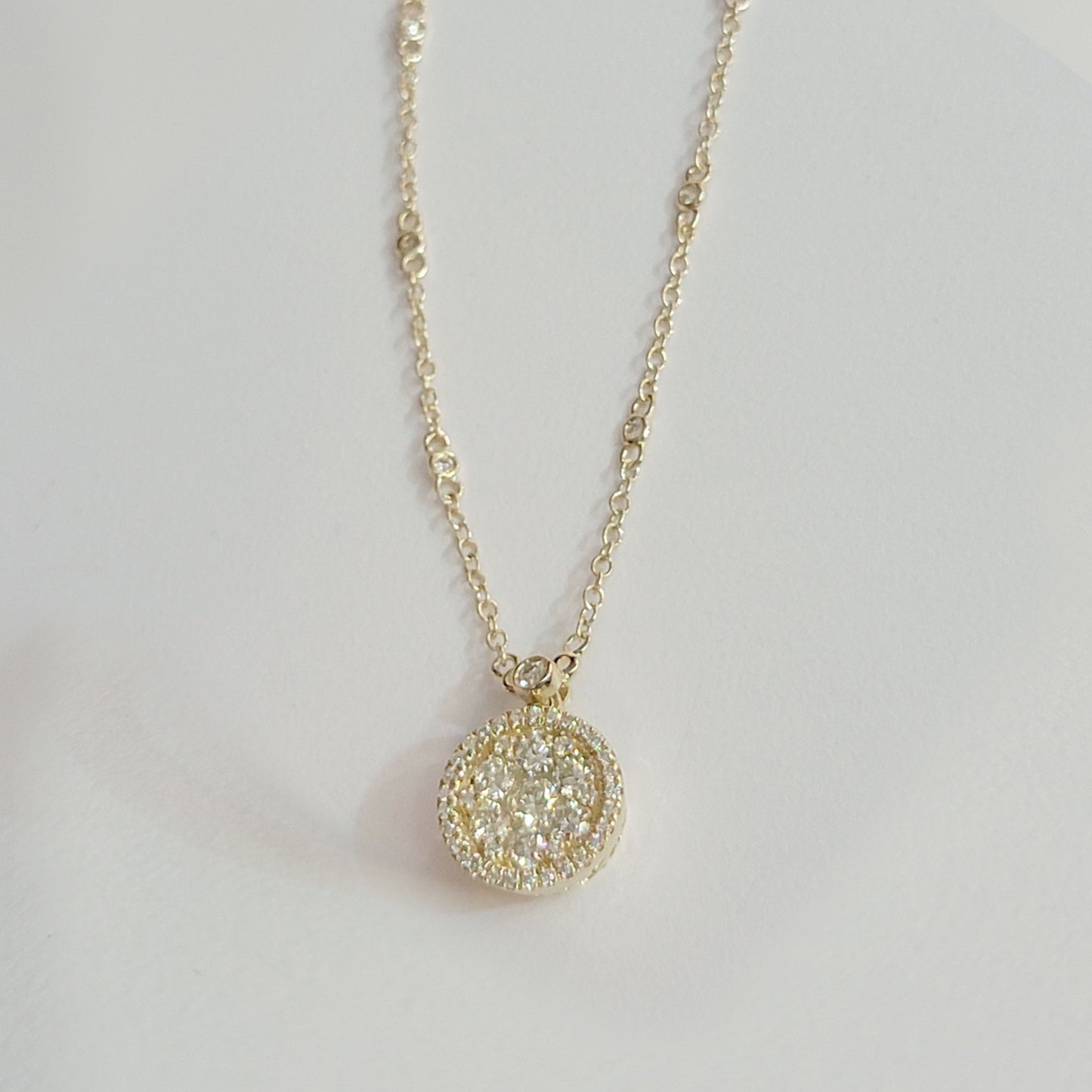 Diamond Cluster Necklace