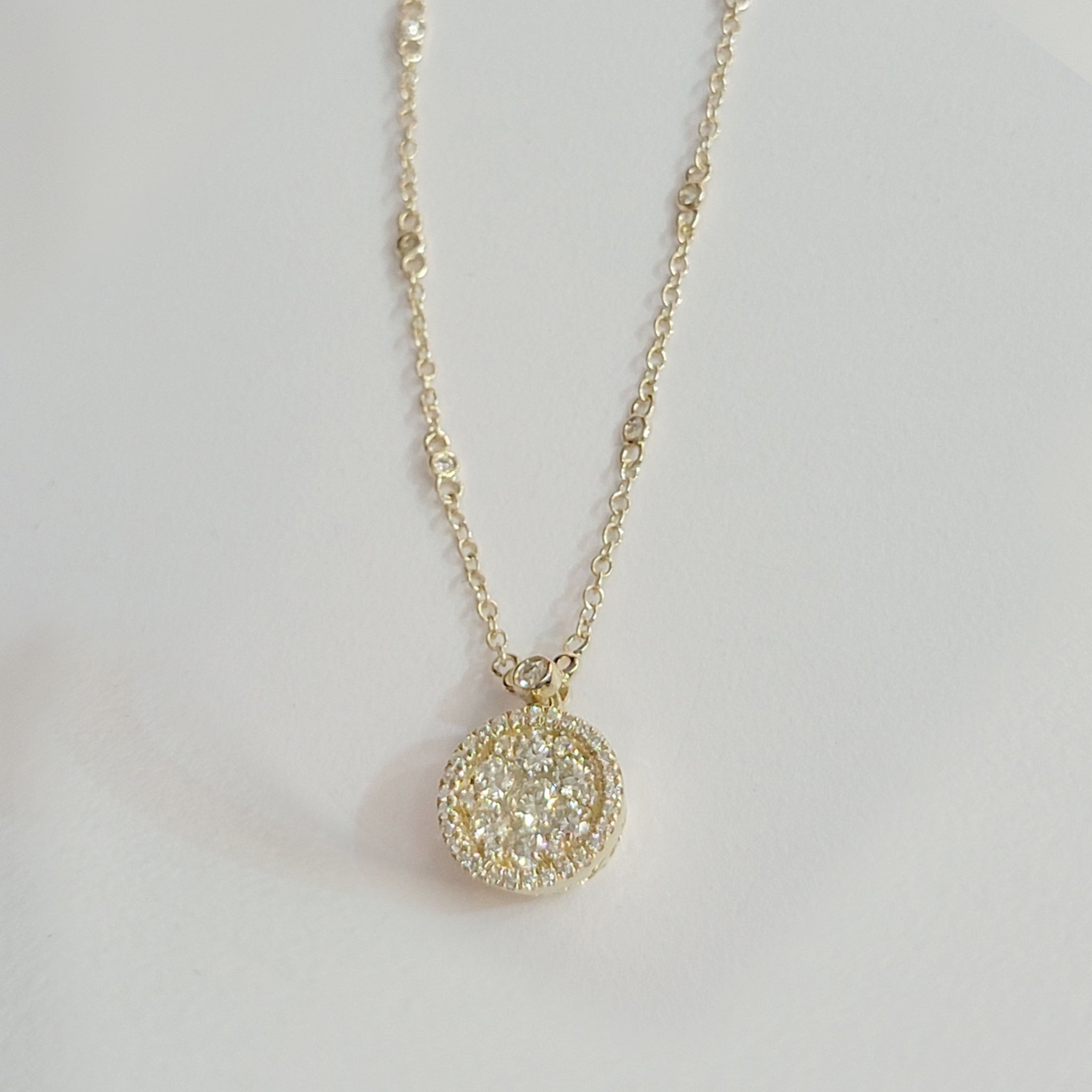 Diamond Cluster Necklace