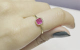 Cushion Cabochon Ruby Ring