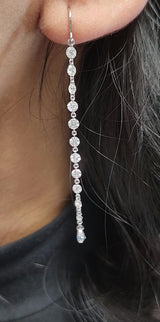 Pierced Diamond Dangle Earrings