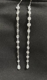 Pierced Diamond Dangle Earrings