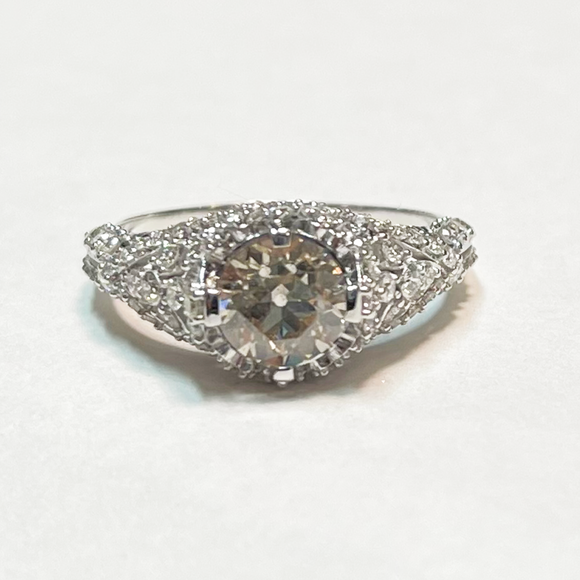 Fancy Light Brown Diamond Antique Style Ring