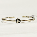 Heart Shaped Diamond And Enamel Bracelet