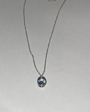 Oval Sapphire Necklace